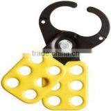 High Quality Vinyl Coated 1" & 1.5" Six Hole Red & Yellow Safety Lockout Hasp thumbnail-6