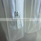 White Frosted Zipper Closure Transparent Clear Pvc Cosmetic Bag thumbnail-3