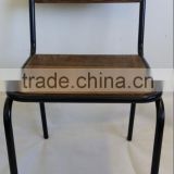 vintage industrial metal chair metal wood chairs
