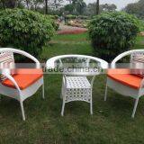 Wicker Rattan Coffee Table and Chair/ Patio Tea Set/ Bistro Set thumbnail-2