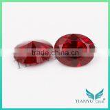Russian Material Synthetic Colored Stones Ruby Gems #8 Oval Cut Lab Creat Red Corundum Gems for Jewellry Price Free Samples thumbnail-3