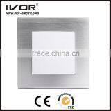 2016 New Design IVOR Aluminum Popular Good Sell 13A 1 Gang Switch 3 Pin Socket Light Switch