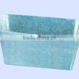 Accept Color Printing Big Cosmetic Packaging Tin Boxes Storage Box With Handle