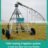 Towing Center Pivot Agricultural Sprinkler Irrigation With High Quality for Three Wheel