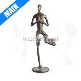 Polyresin Yoga Tree Bonze Sculpture thumbnail-1