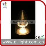 C38 350LM 4.5W REPLACEMENT 40W E26 FLAME CANDLE CLEAR LIGHT BULB FOR USA thumbnail-2
