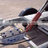 Fully Hot Deep Galvanized Tipping Trailer 2 Ton ,dump Wagon, Tandem Axles With Battary Oil Tank and Wire Mesh Fence thumbnail-5