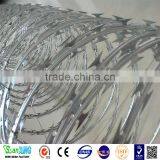 High Quality Low Carbon Steel Wire / Low Price Concertina Razor Barbed Wire For Airport Fence