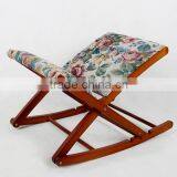 Foldable Rocking Chair Footstool/Wooden Footrest thumbnail-2