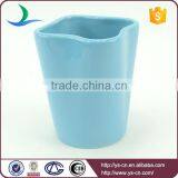 YSb40160-02 4 Pcs Unique Shape Ceramic Bathroom Set Blue,bathroom Set thumbnail-4