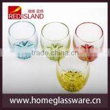 Colorful Egg Cup Glass Drinking Glasses Water Tumblers thumbnail-4