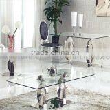 Modern Glass Dining End Table 2017 New Model Side Table With Metal thumbnail-1
