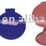 Plastic Single Side Custom Logo Cosmetic Mirror Cheap Round Make up Mirror thumbnail-1