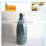 Christmas Decor Malachite Green Mosaic Tall Vase Handmade Elegant Flower Arrangements thumbnail-5