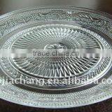 Round Clear Glass Charger Plate thumbnail-1