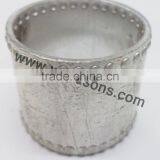 SILVER NAPKIN RING | Standing Aluminum Napkin Rings thumbnail-4