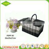 Woven Plastic Empty Picnic Basket Wholesale thumbnail-4