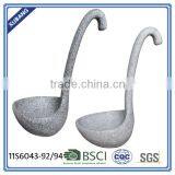 Polystone Spoon Shape Stone Bird Feeder thumbnail-2