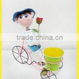 Hot Selling Decoration Garden Metal Bicycle Flower Pot Stand thumbnail-1