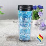 BPA Free Paper Insert Plastic Cup Custom Coffee Paper Cup thumbnail-2