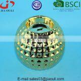 Copper/gold Electroplated Polished Christmas Ball Shape Ceramic Candlestick Holder thumbnail-5