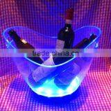 Plastic LED 39pcs RBG Color Changing Barware Clear Acrylic Ice Bucket thumbnail-3