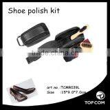 Black Shoe Polish PU Leather Travel Shoe Care Kit thumbnail-6