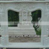 White Marble Fireplace thumbnail-1