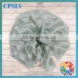 Wholesale- Grey White Newborn Kid Chiffon Decoration Flower Ideal Hair Accessories 2014 Newest Design thumbnail-1