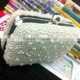 Chain Pearl Beaded Evening Bags Pearl Evening Bag thumbnail-3