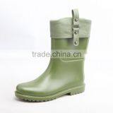 Canton Fair New Style Flat Women Rain Boots Shoes Wholesale thumbnail-1