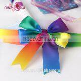 China Pre-made Satin Rainbow Gift Box Wrapping Ribbon Bow thumbnail-5
