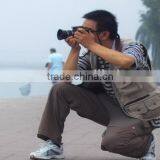 Man's Outdoor Multi-pocket Fishing Vest Outdoor Hiking Photography Twill Vest Waistcoat Of Photographer Made in China thumbnail-1