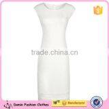 Women's Noble Floral Lace Sleeveless Knee Length Bridesmaid Dress thumbnail-2