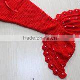 Unique Mermaid Shape Baby Knitting Wool Set Headband Costume Photo Prop thumbnail-6