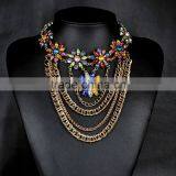 Multilayer Out Chain With Multicolor Rhinestone Women Necklaces thumbnail-1