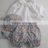 Wholesale Baby Girl Set White Top and Printed Shorts Import Baby Clothes China thumbnail-2