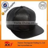 Guangzhou Hat Manufacturer Custom 6 Panel Fitted Black Blank Leather Chinese Hat thumbnail-1