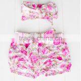 Baby Girl Short Hot Pants Cotton Printed Girls Shorts Floral Pattern Childrens Boutique Clothing thumbnail-6