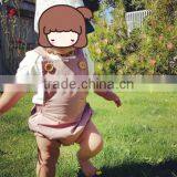 Boutique Custom Pink Plain Cotton Sleeveless Rompers Newborn Baby Summer Clothing thumbnail-6