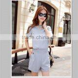 Linen Cotton New Fashion Ladies Suit Casual Women Jumpsuit thumbnail-3