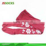 Red Colored Girls Tight Leggings With Fashion Flowers thumbnail-1