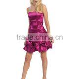 Sexy Taffeta Strapless Short Prom Dress thumbnail-4
