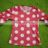 Bokun Factory Custom Made Women Clothing Polka Dots Pattern Blouse Mom and me Summer Shirts thumbnail-6