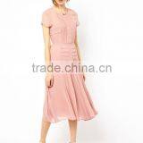 Pleated Skirt & Bodice Midi Dress thumbnail-1