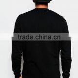 Black Jersey Jacket With Pocket on Sleeve thumbnail-3