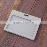 Wholesale Gray Plastic Vertical ID Card Holders Name Card Holders Working Card Badge Holder thumbnail-1