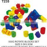 500 g Educational Blocks Plastic Building Semicircle Tube Toy For Kids thumbnail-3