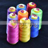 colorful leather core spun thread