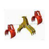 Hitachi Mechanical Excavator Grapple / Hydraulic Grab For Grabbing Industrial Waste